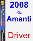 Driver Wiper Blade for 2008 Kia Amanti - Vision Saver