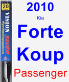 Passenger Wiper Blade for 2010 Kia Forte Koup - Vision Saver