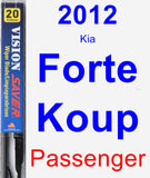 Passenger Wiper Blade for 2012 Kia Forte Koup - Vision Saver