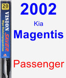 Passenger Wiper Blade for 2002 Kia Magentis - Vision Saver