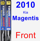 Front Wiper Blade Pack for 2010 Kia Magentis - Vision Saver