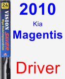 Driver Wiper Blade for 2010 Kia Magentis - Vision Saver