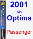 Passenger Wiper Blade for 2001 Kia Optima - Vision Saver