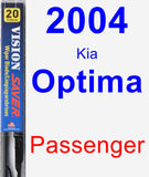 Passenger Wiper Blade for 2004 Kia Optima - Vision Saver