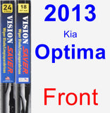 Front Wiper Blade Pack for 2013 Kia Optima - Vision Saver
