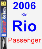 Passenger Wiper Blade for 2006 Kia Rio - Vision Saver