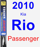 Passenger Wiper Blade for 2010 Kia Rio - Vision Saver