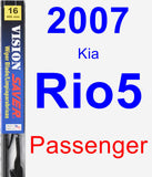 Passenger Wiper Blade for 2007 Kia Rio5 - Vision Saver