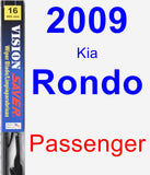 Passenger Wiper Blade for 2009 Kia Rondo - Vision Saver
