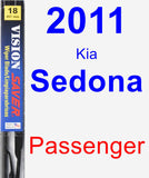 Passenger Wiper Blade for 2011 Kia Sedona - Vision Saver