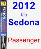 Passenger Wiper Blade for 2012 Kia Sedona - Vision Saver