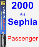Passenger Wiper Blade for 2000 Kia Sephia - Vision Saver