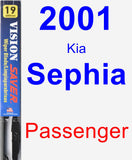 Passenger Wiper Blade for 2001 Kia Sephia - Vision Saver