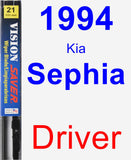 Driver Wiper Blade for 1994 Kia Sephia - Vision Saver