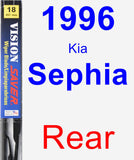 Rear Wiper Blade for 1996 Kia Sephia - Vision Saver
