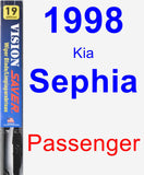 Passenger Wiper Blade for 1998 Kia Sephia - Vision Saver