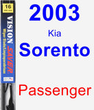 Passenger Wiper Blade for 2003 Kia Sorento - Vision Saver