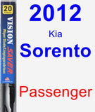 Passenger Wiper Blade for 2012 Kia Sorento - Vision Saver