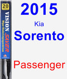 Passenger Wiper Blade for 2015 Kia Sorento - Vision Saver
