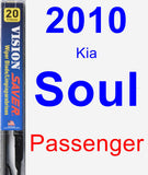 Passenger Wiper Blade for 2010 Kia Soul - Vision Saver