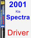 Driver Wiper Blade for 2001 Kia Spectra - Vision Saver