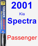 Passenger Wiper Blade for 2001 Kia Spectra - Vision Saver