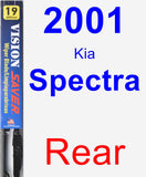 Rear Wiper Blade for 2001 Kia Spectra - Vision Saver