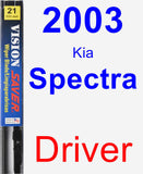 Driver Wiper Blade for 2003 Kia Spectra - Vision Saver
