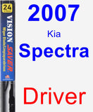 Driver Wiper Blade for 2007 Kia Spectra - Vision Saver