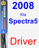 Driver Wiper Blade for 2008 Kia Spectra5 - Vision Saver
