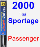 Passenger Wiper Blade for 2000 Kia Sportage - Vision Saver