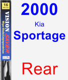 Rear Wiper Blade for 2000 Kia Sportage - Vision Saver