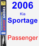 Passenger Wiper Blade for 2006 Kia Sportage - Vision Saver