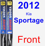 Front Wiper Blade Pack for 2012 Kia Sportage - Vision Saver