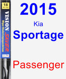 Passenger Wiper Blade for 2015 Kia Sportage - Vision Saver