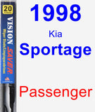 Passenger Wiper Blade for 1998 Kia Sportage - Vision Saver