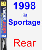 Rear Wiper Blade for 1998 Kia Sportage - Vision Saver