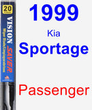 Passenger Wiper Blade for 1999 Kia Sportage - Vision Saver