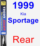 Rear Wiper Blade for 1999 Kia Sportage - Vision Saver