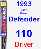 Driver Wiper Blade for 1993 Land Rover Defender 110 - Vision Saver