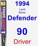 Driver Wiper Blade for 1994 Land Rover Defender 90 - Vision Saver