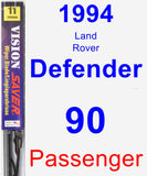 Passenger Wiper Blade for 1994 Land Rover Defender 90 - Vision Saver