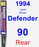 Rear Wiper Blade for 1994 Land Rover Defender 90 - Vision Saver