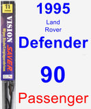 Passenger Wiper Blade for 1995 Land Rover Defender 90 - Vision Saver