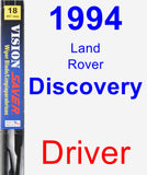 Driver Wiper Blade for 1994 Land Rover Discovery - Vision Saver