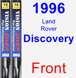 Front Wiper Blade Pack for 1996 Land Rover Discovery - Vision Saver