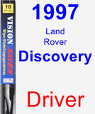 Driver Wiper Blade for 1997 Land Rover Discovery - Vision Saver