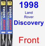 Front Wiper Blade Pack for 1998 Land Rover Discovery - Vision Saver