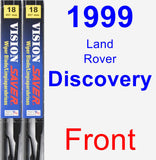 Front Wiper Blade Pack for 1999 Land Rover Discovery - Vision Saver