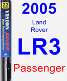 Passenger Wiper Blade for 2005 Land Rover LR3 - Vision Saver